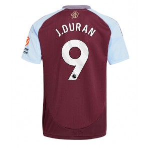 Aston Villa Jhon Duran #9 Domácí Dres 2024-25 Krátký Rukáv